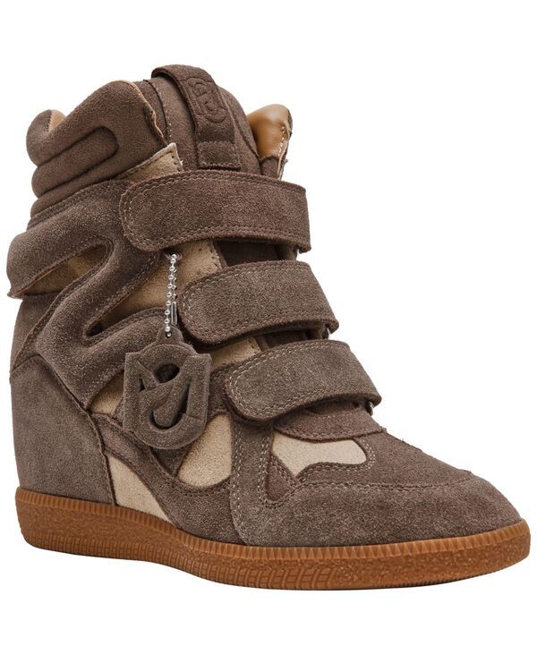 スティーブ マデン レディース シューズ スニーカー Steve Madden Womens Mavis HighTop Wedge Sneakers Taupe Suede トープ