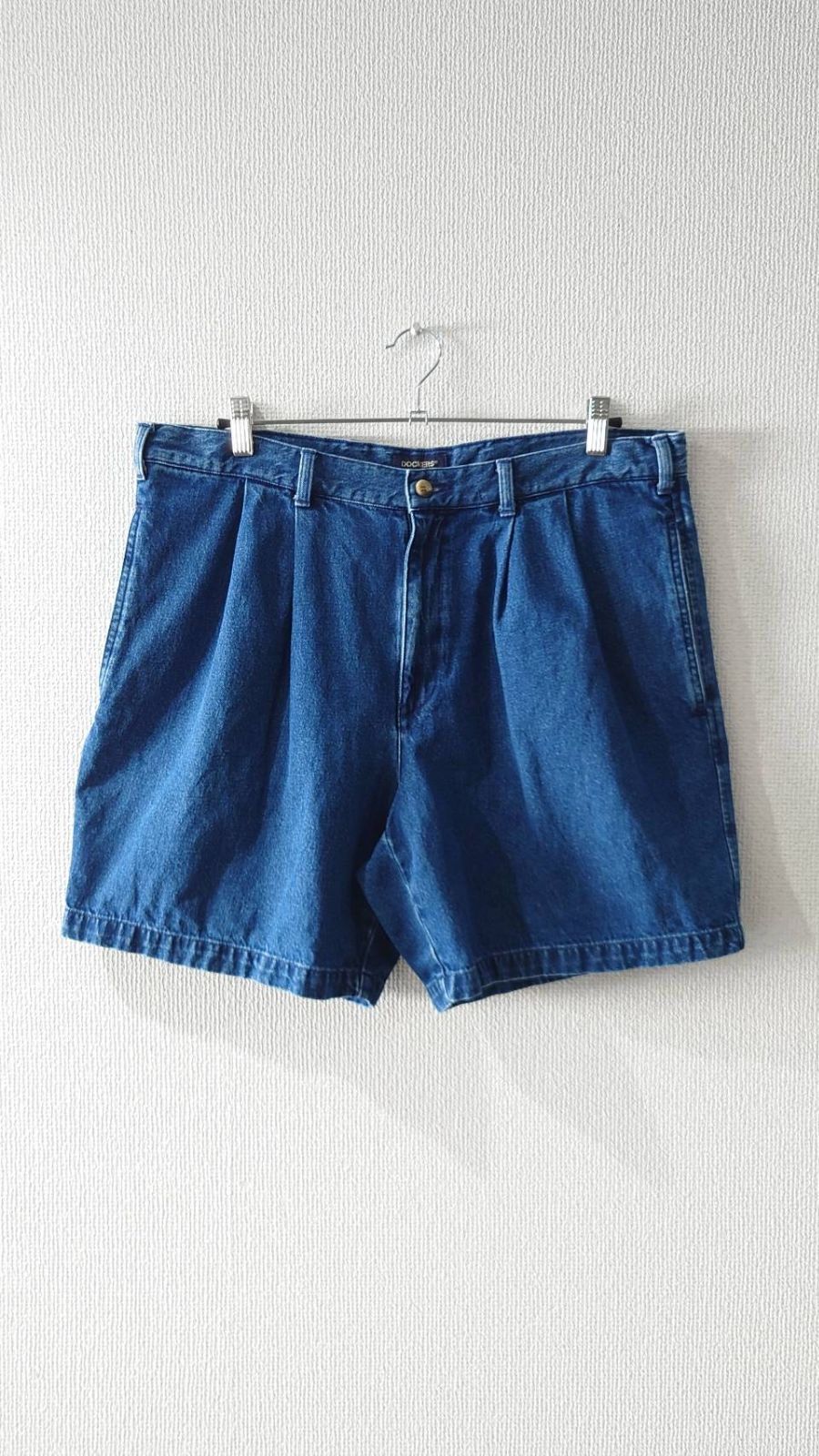 00’s DOCKERS Khakis Double-pleated denim shorts W38