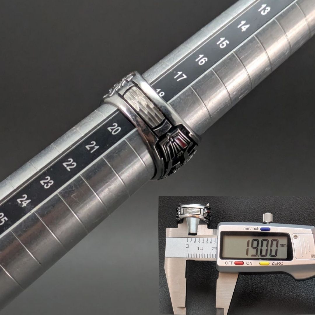 米国老舗 R JOHNS LTD 1994年 カレッジリング 約19号 レッド