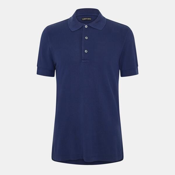 トム・フォード メンズ トップス ポロシャツ Tom Ford Menshort Sleeve Polo Shirt Bright Navy ネイビー