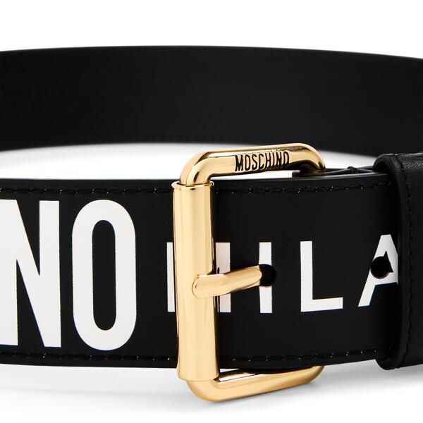 モスキーノ メンズ アクセサリー ベルト レザー Moschino Leather Belt