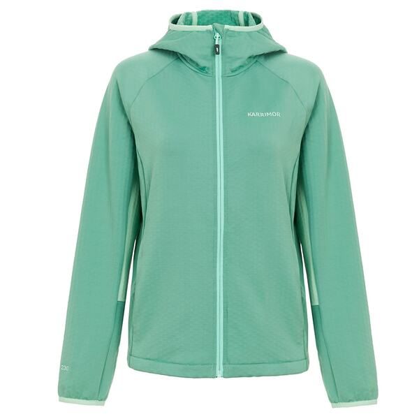 カリマー レディース アウター パーカー・スウェット Karrimor Grid Flc Hd Ld51 Green グリーン