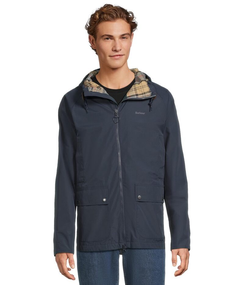 バブアー メンズ アウター コート ジャケット Barbour Hooded Domus Waterproof Jacket NavyDress Tart ネイビー