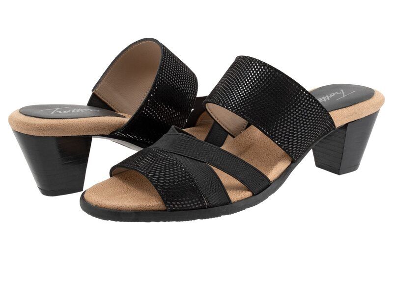 トロッターズ レディース シューズ ヒール マキシ Trotters Maxine Black Mini Dot ブラック