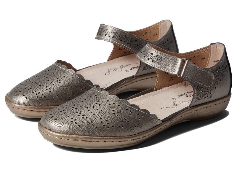 スプリングステップ レディース シューズ サンダル Spring Step Sabriye Pewter Leather ピューター