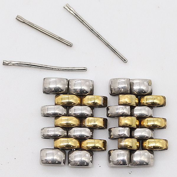 良品 ロンジン フラッグシップ L5.631.3 純正コマ シルバー/ゴールドカラー 16mm用 メンズ腕時計 2000000 NSK KUT