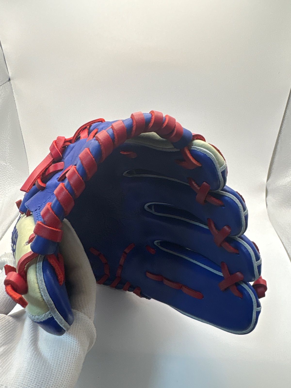 希少✨中日ドラゴンズ 名古屋ドーム５周年記念グローブ 左投げ用 野球 ブルー 美品】MIZUNO ミズノ ナゴヤドーム5周年記念 グローブ 軟式用 選手