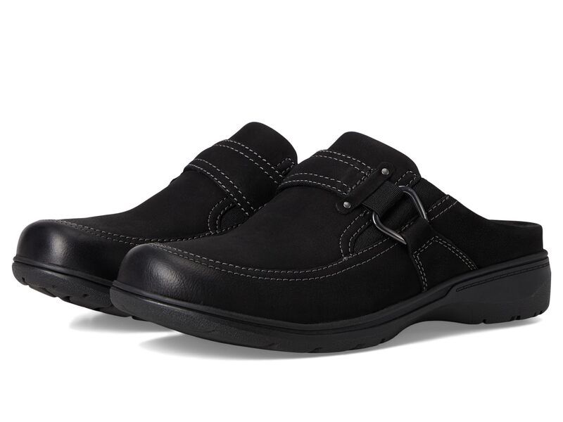 クラークス レディース シューズ サンダル Clarks Carleigh Viola Black Nubuck ブラック