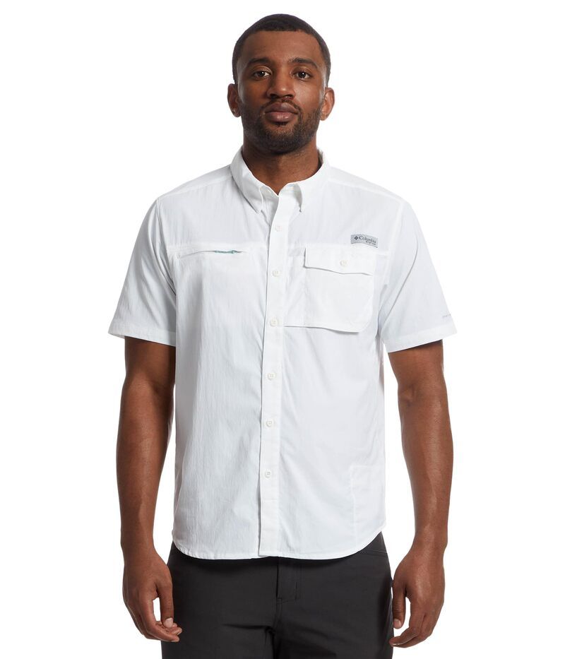コロンビア メンズ トップス シャツ Columbia Wild Cast Short Sleeve Shirt White ホワイト