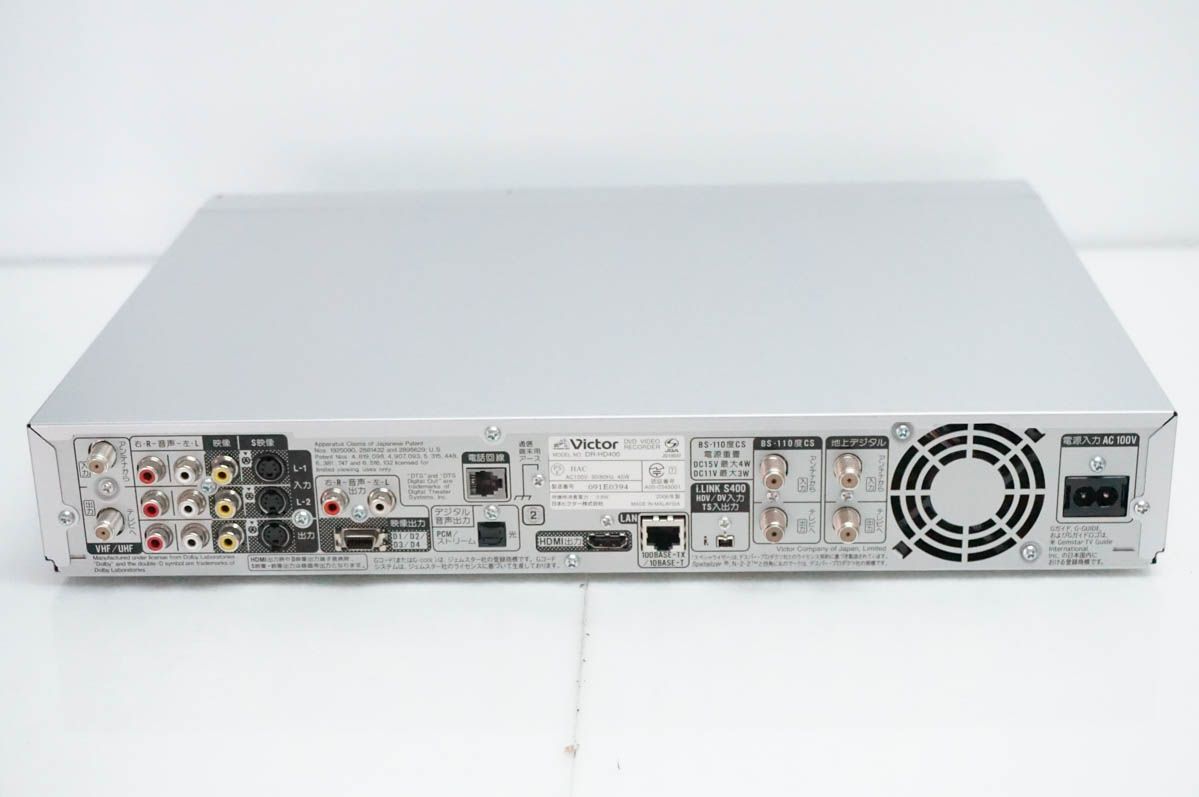 中古】JVC Victorビクター HDD/DVDレコーダー DR-HD400 400GB - メルカリ