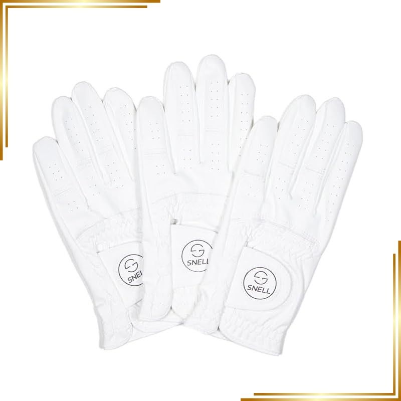 【新品】 【 限定】Snell Golf MY TOUR GLOVE/SOFT LONG-LASTING GLOVE スネル ゴルフグローブ 濡れても滑らない メンズ 左手着用(右利き用) 3枚セット(25)