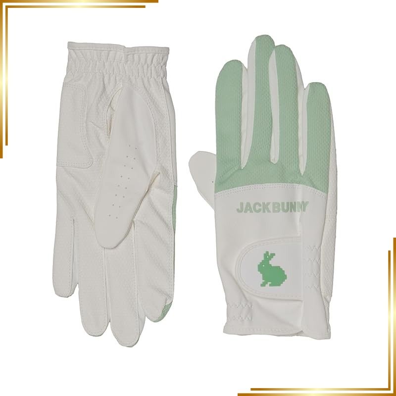 【新品】 [ジャックバニー] 継続定番商品 レディース グローブ (合皮ファブリック・両手用) / 合皮 ゴルフ / 262-4985318 130_ミント SS (17~18cm)