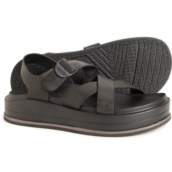チャコ レディース シューズ サンダル レザー Chaco Townes Midform Sandals Leather For Women Black ブラック