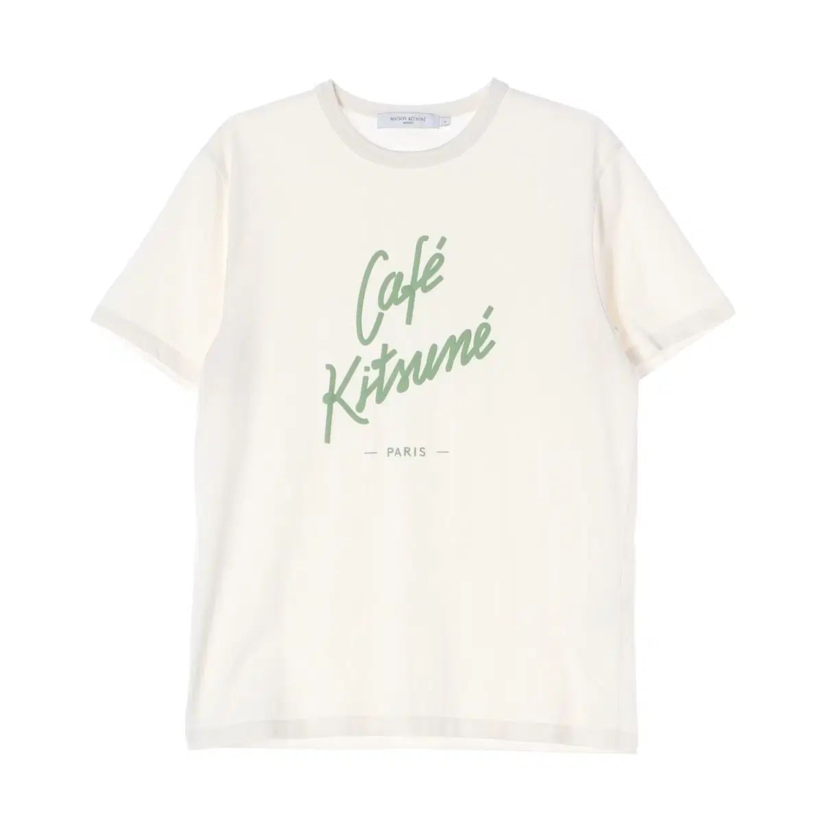 メゾンキツネ 21SS カフェ キツネ プリント コットン 半袖 Tシャツ