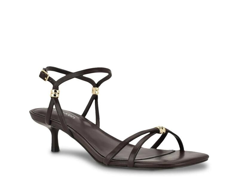 カルバンクライン レディース シューズ サンダル Calvin KleinRivine Sandal Dark Brown ブラウン