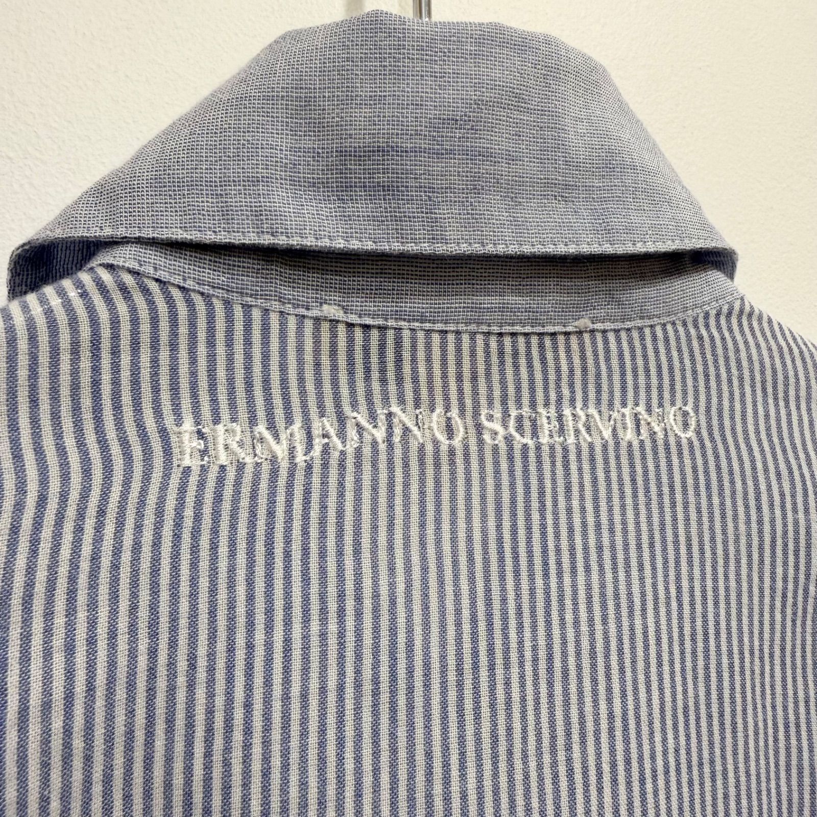 取引中【ERMANNO SCERVINO】エルマンノ・シェルヴィーノ フリンジ Ermanno Scervino エルマンノ・シェルヴィーノ 長袖シャツ サックス