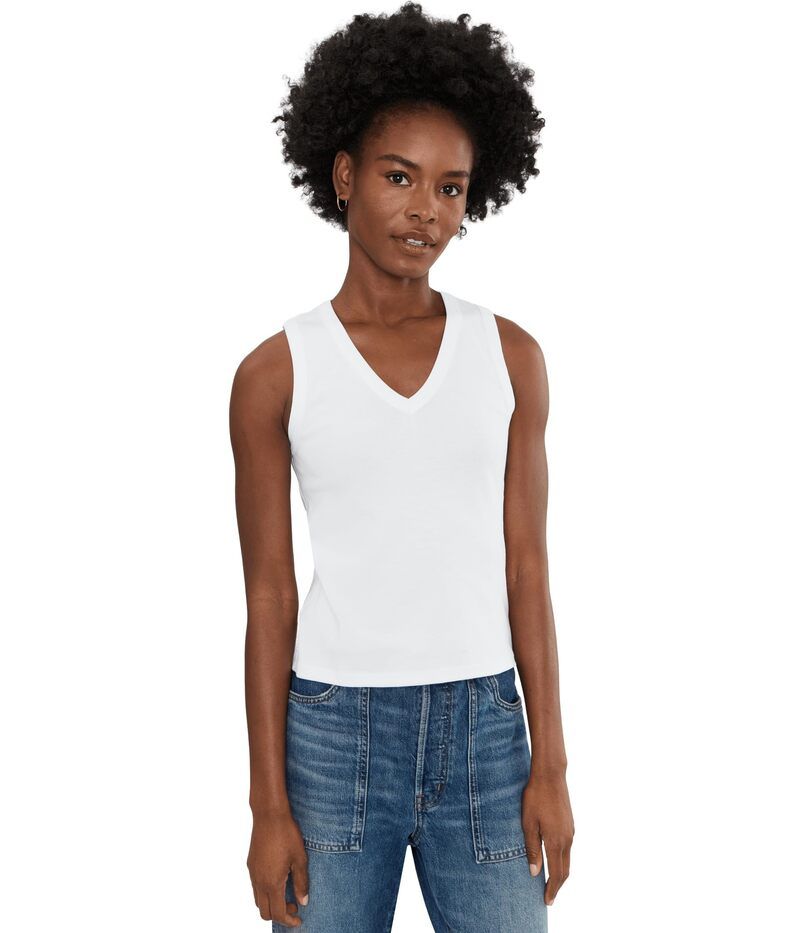 リラピー レディース トップス シャツ Vネック Lilla P VNeck Tank White ホワイト