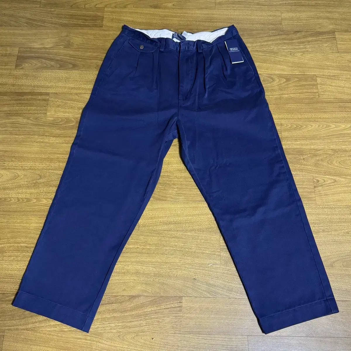 ポロ ウィットマン ツータック チノ パンツ ネイビー ウエスト32 タグ付き新品