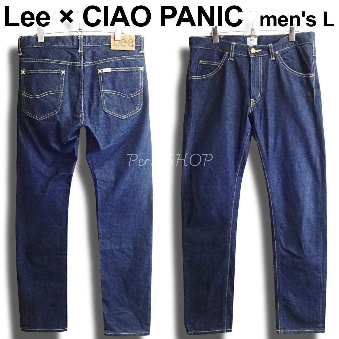 Lee × CIAOPANIC　リー×チャオパニック　LM0111　W86cm（W34相当）　別注　テーパードスリム デニムパンツ　濃紺　日本製　美品　ジーンズ　メンズ