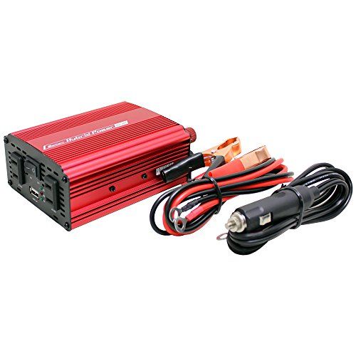 メルテック(meltec) 車載用 インバーター 2way(USB&コンセント) DC24V コンセント2口(120W/300W) USB1口2.4A 静音タイプ Meltec SIV-301kk b110bc98