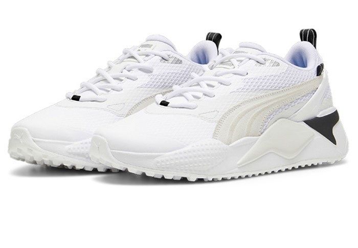 ★激安新品★ プーマ 2024 GS-X エフェクト 379207-06 ホワイト×グレー スパイクレス ゴルフシューズ PUMA