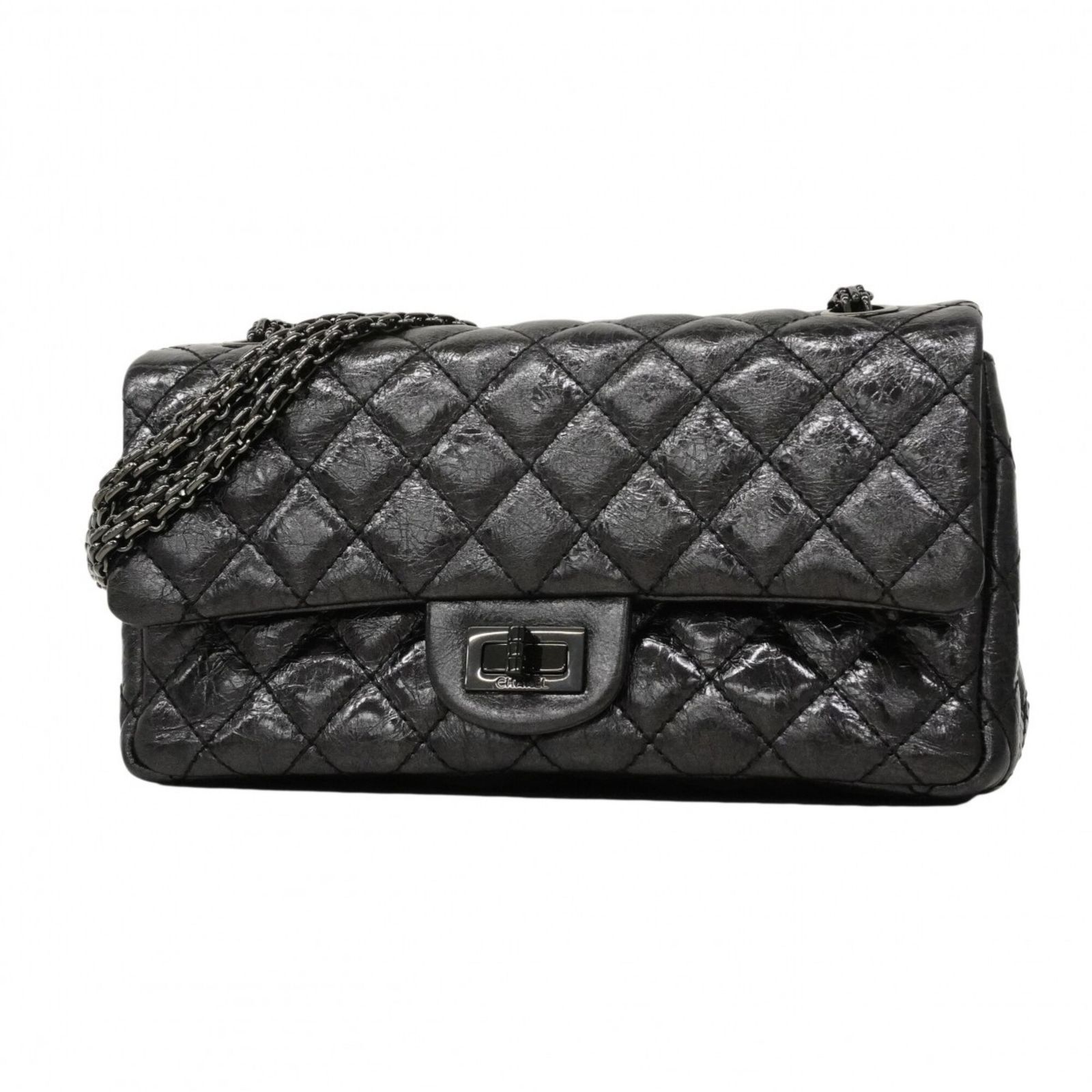 シャネル(Chanel) シャネル ショルダーバッグ 2.55 Wチェーン カーフ 