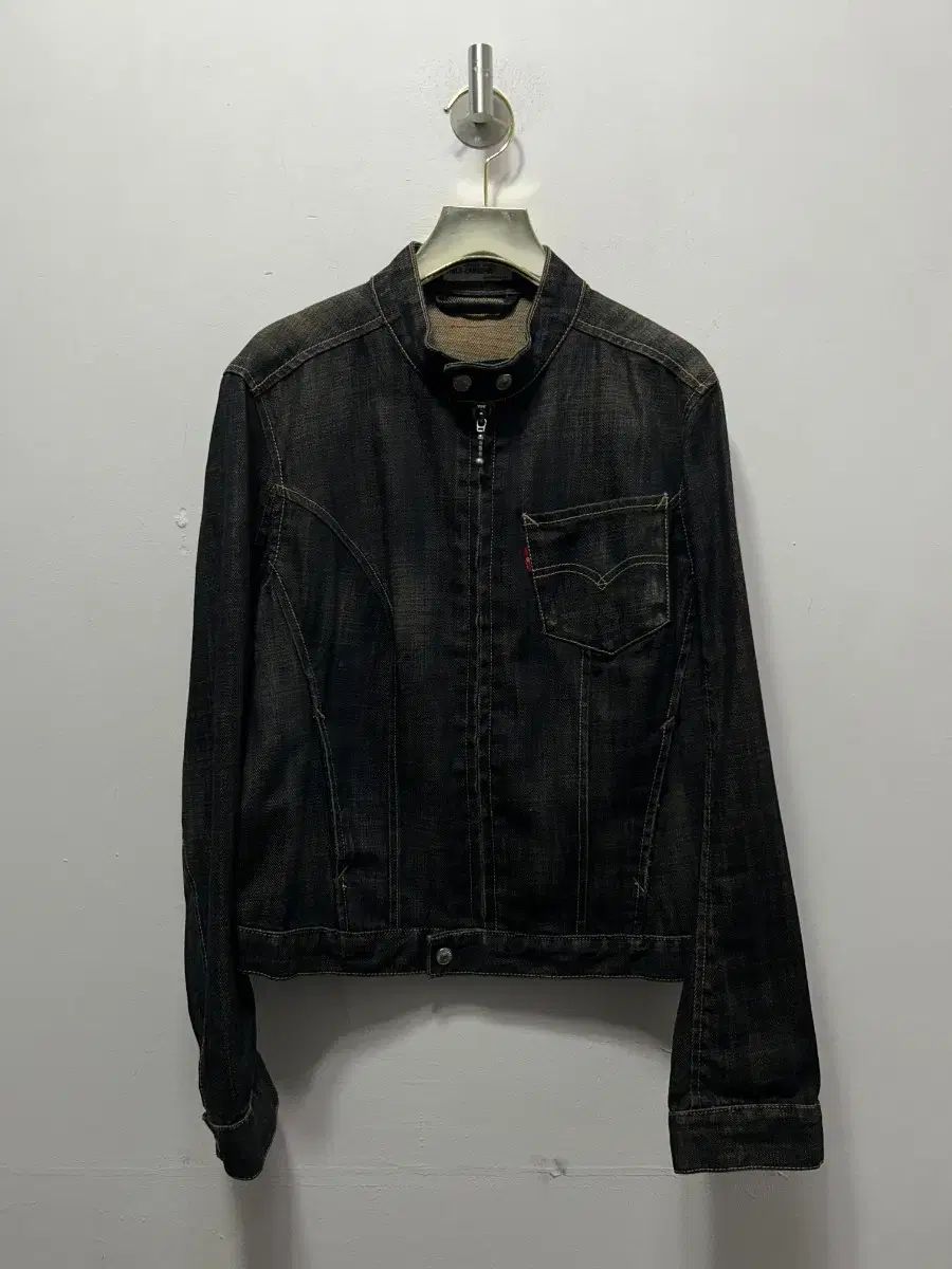 リーバイス ブラック デニム ライダース ジャケット M
