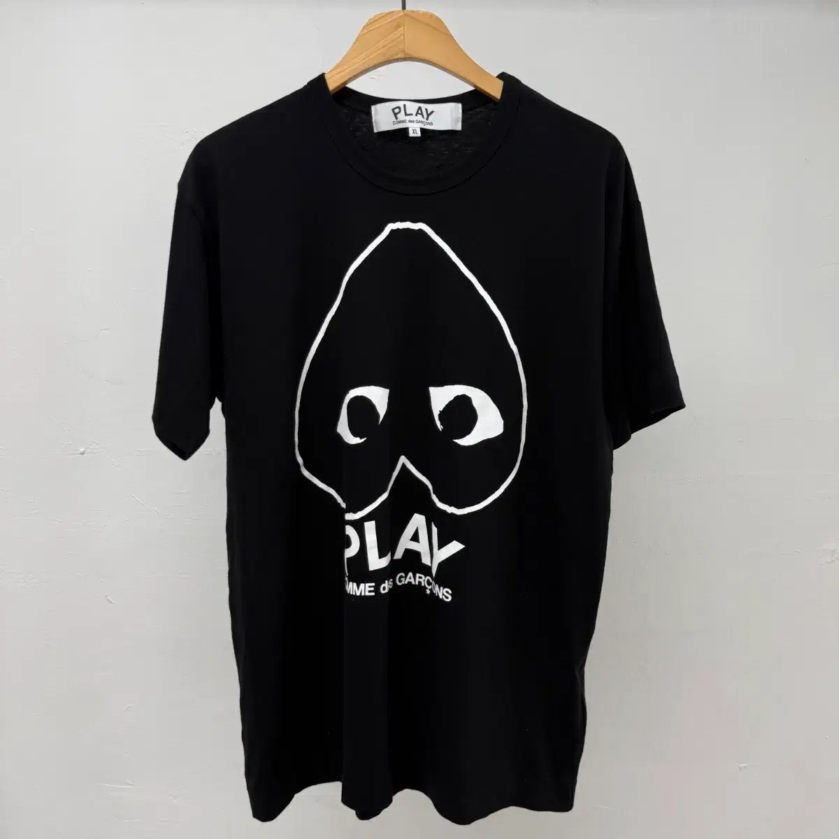 コム・デ・ギャルソン PLAY ビックハート 半袖 Tシャツ ブラック XL JS54