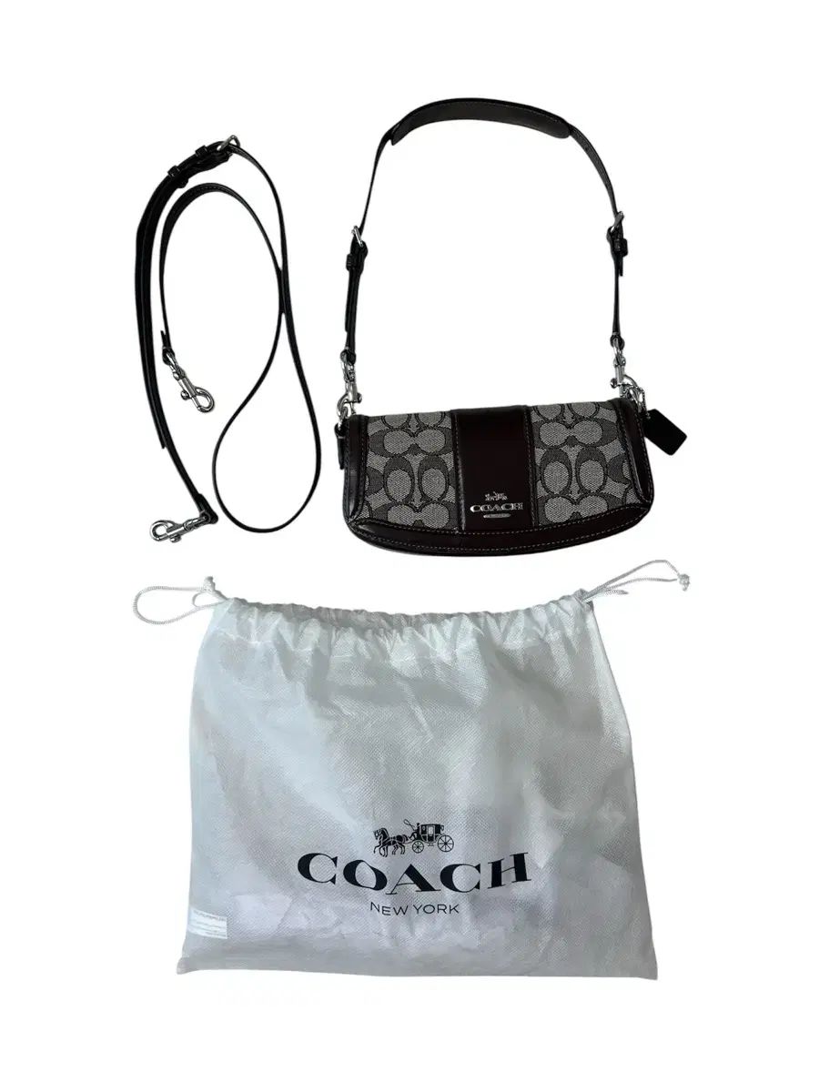 COACH アン・ドゥレア シグネチャー ジャカード スモール ショルダーバッグ