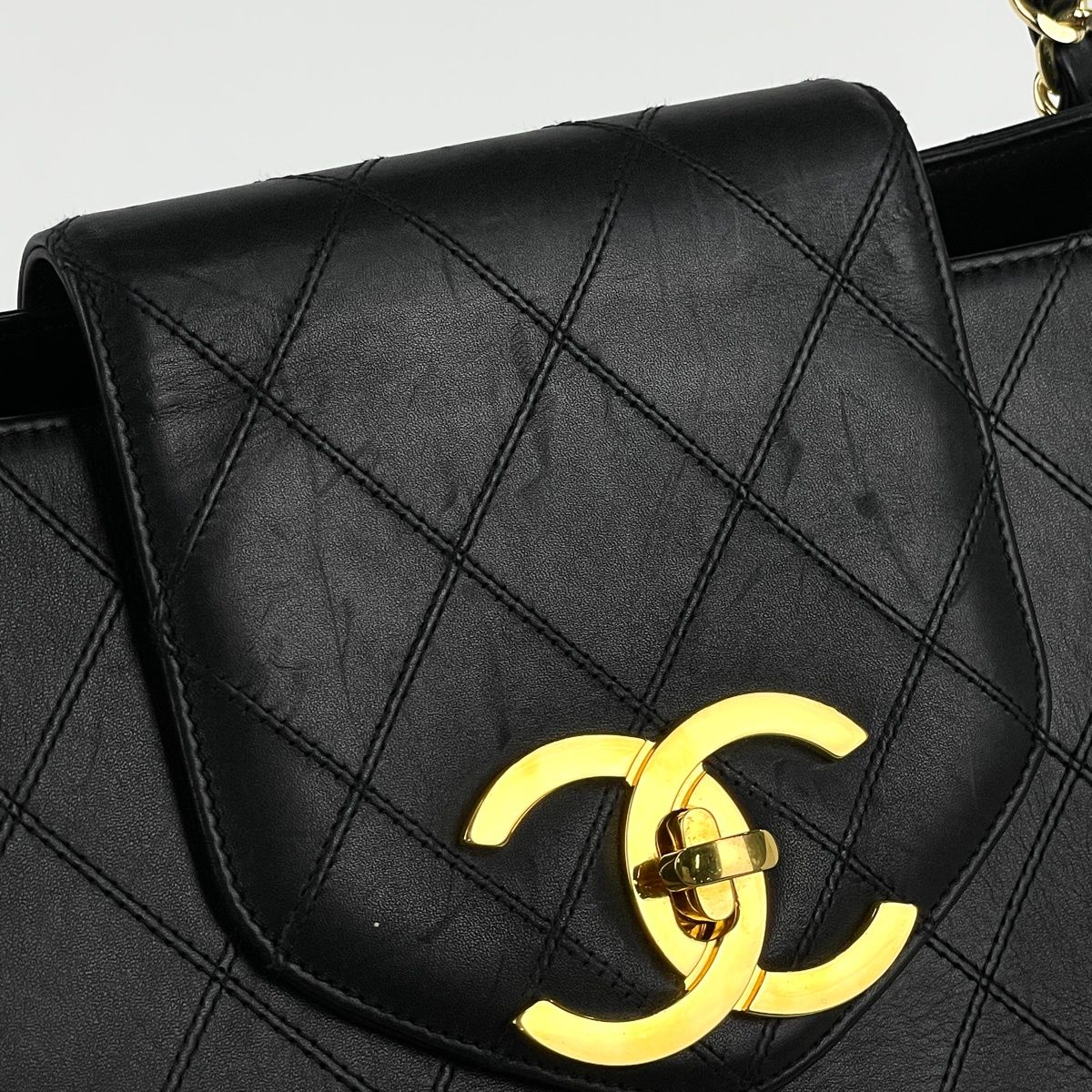 シャネル CHANEL ビコローレ チェーン ボストンバッグ トート ココ
