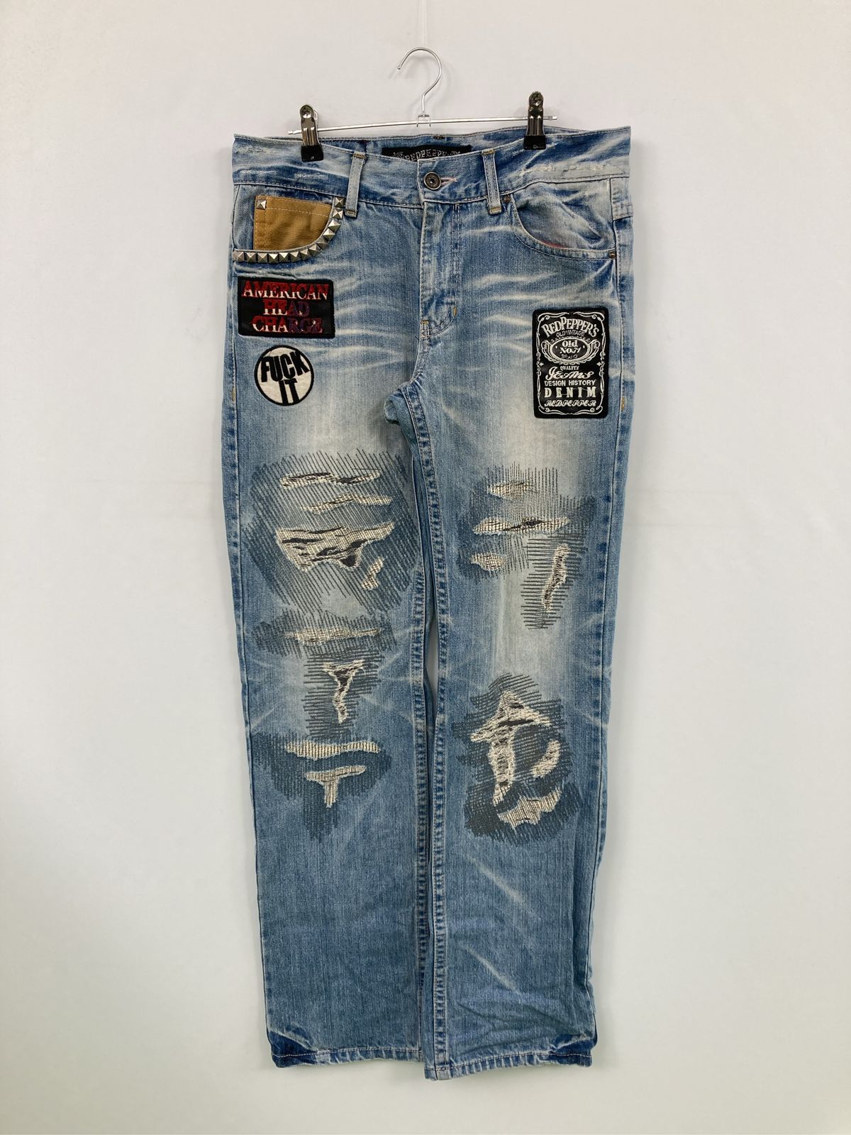 RED PEPPER レッドペッパー デニムパンツ 32 ブルー フルレングス RED PEPPER レッドペッパー デニムパンツ 32 ブルー フルレングス
