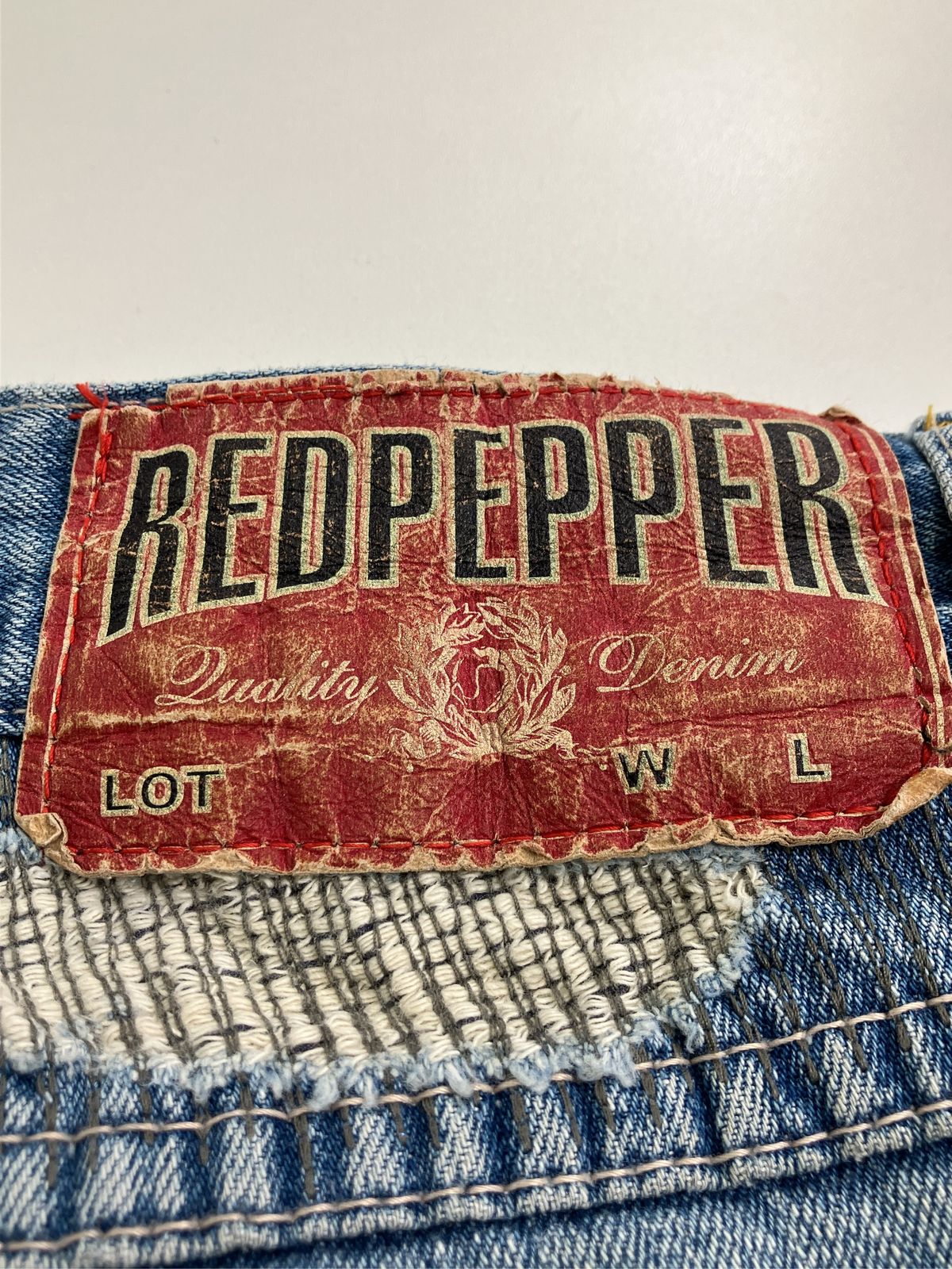 RED PEPPER レッドペッパー デニムパンツ 32 ブルー フルレングス