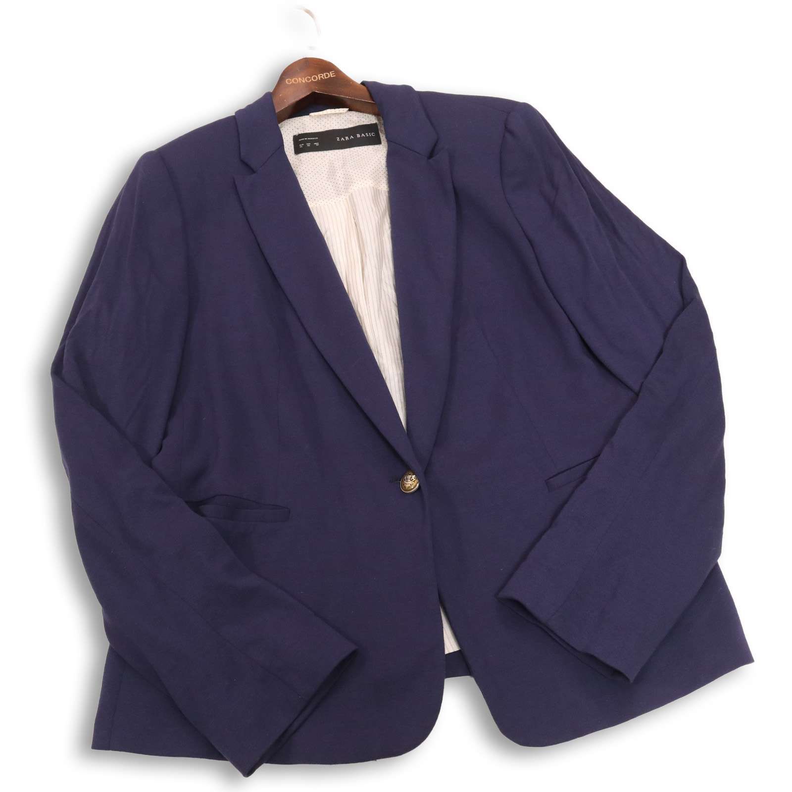 ZARA ザラ 通年☆ 総裏 テーラード ジャケット 大きいサイズ Sz.XL 