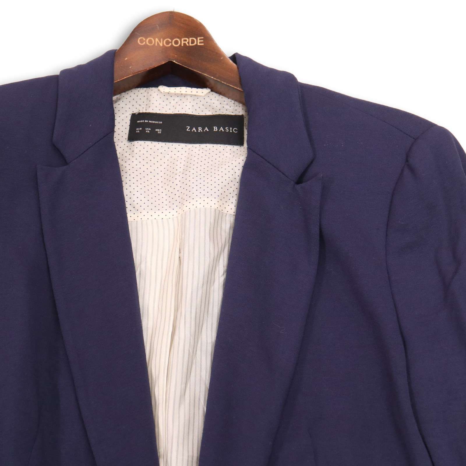 ZARA ザラ 通年☆ 総裏 テーラード ジャケット 大きいサイズ Sz.XL 