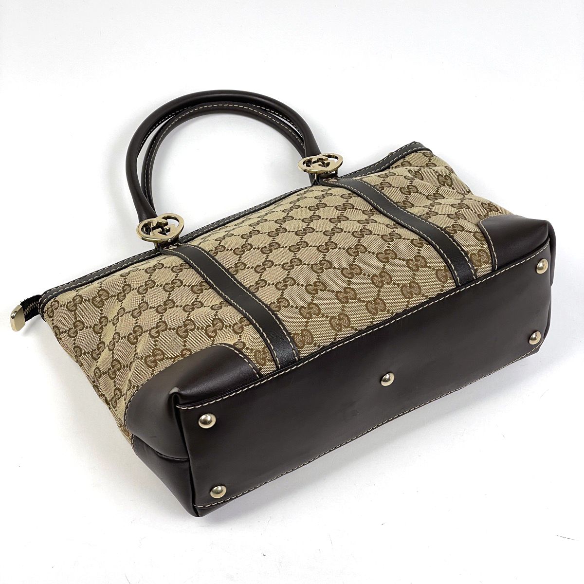 グッチ GUCCI GG柄 ラブリー トートバッグ GGキャンバス ベージュ 