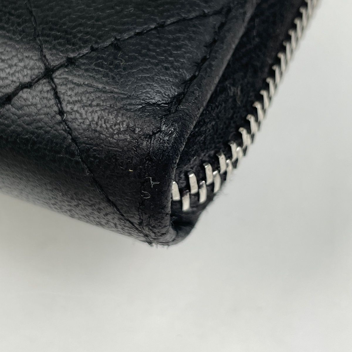 シャネル CHANEL ココマーク ラウンドファスナー 長財布 マトラッセ