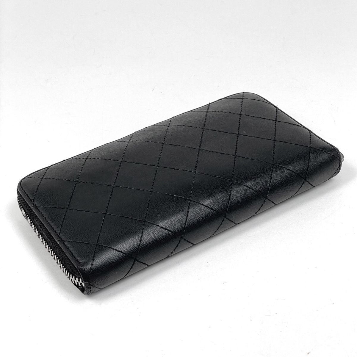 シャネル CHANEL ココマーク ラウンドファスナー 長財布 マトラッセ
