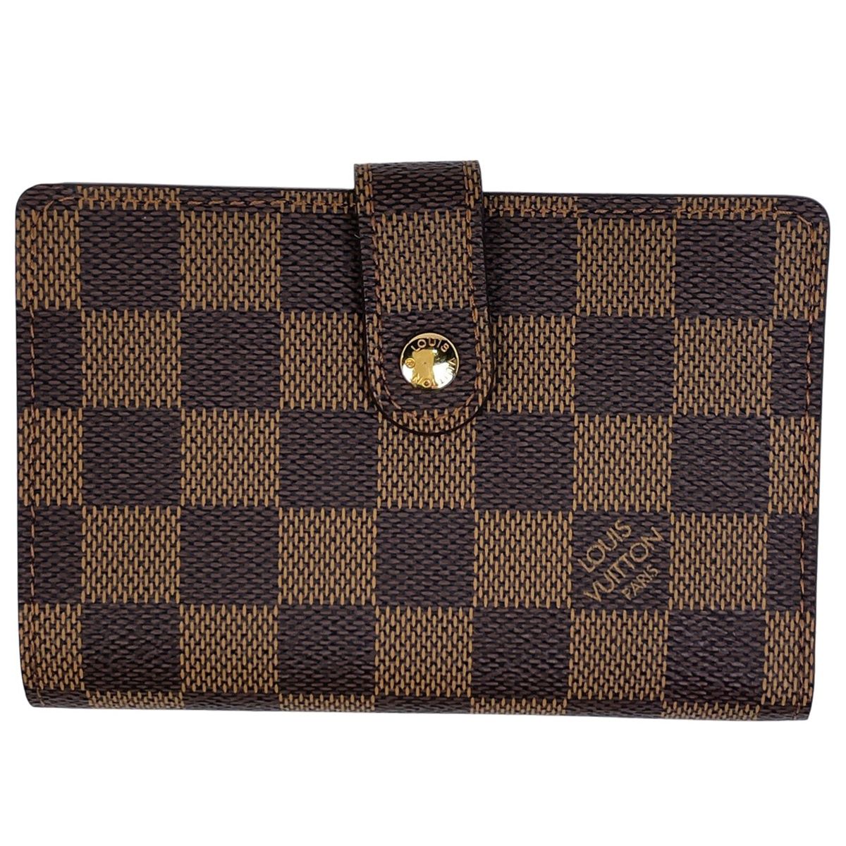 ルイ・ヴィトン Louis Vuitton ポルト フォイユ ヴィエノワ ダミエ ブラウン N61674 レディース 【中古】