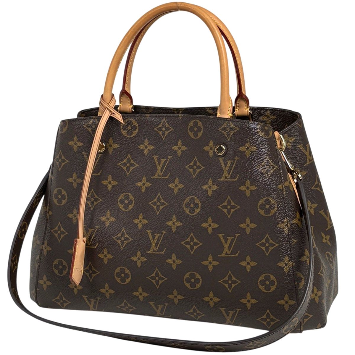 ルイ・ヴィトン Louis Vuitton モンテーニュMM ショルダーバッグ 2WAY ハンドバッグ モノグラム ブラウン M41056 レディース 【中古】