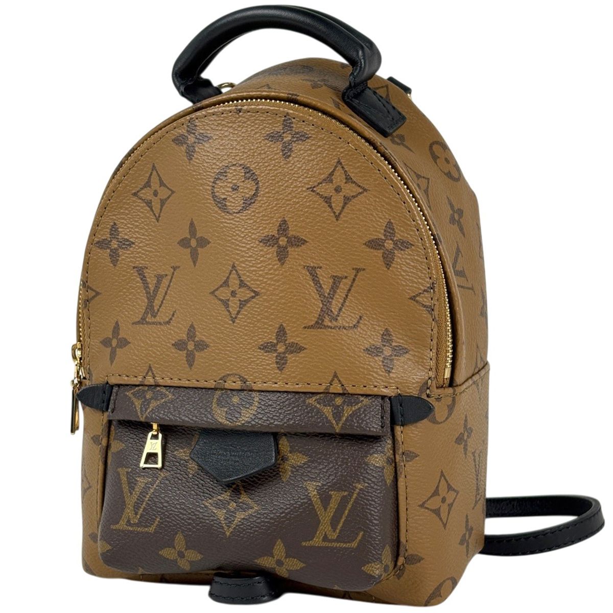 ルイ・ヴィトン Louis Vuitton パームスプリングス バックパックMINI リュック モノグラムリバース ブラウン M44872 レディース 【中古】