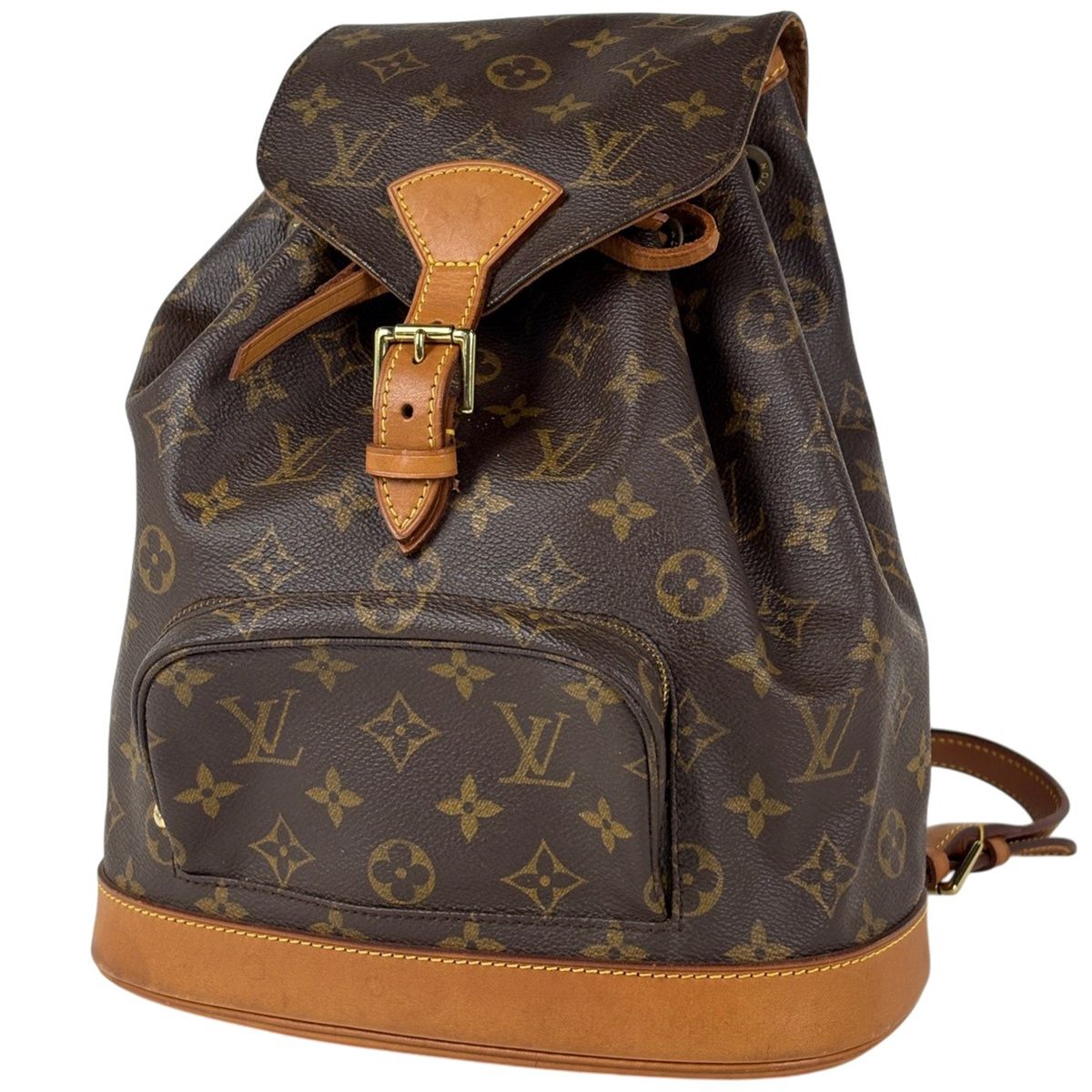 ルイ・ヴィトン Louis Vuitton モンスリMM バックパック デイパック リュック モノグラム ブラウン M51136 レディース 【中古】