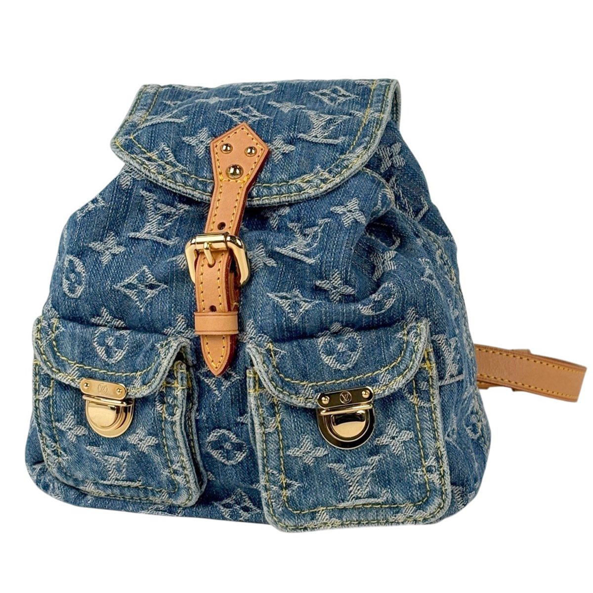 ルイ・ヴィトン Louis Vuitton サック アドPM バックパック リュック モノグラムデニム ブルー M95057 レディース 【中古】 204,000円