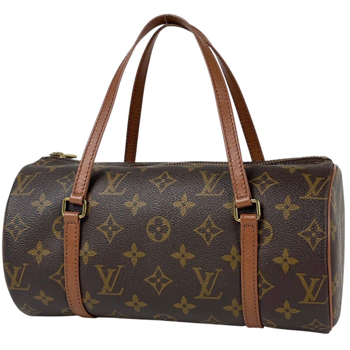ルイ・ヴィトン Louis Vuitton パピヨン26 筒型 旧旧型 ハンドバッグ モノグラム ブラウン M51366 レディース 【中古】