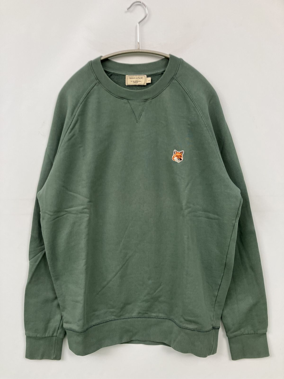 MAISON KITSUNE メゾンキツネ スウェット L グリーン コットン 