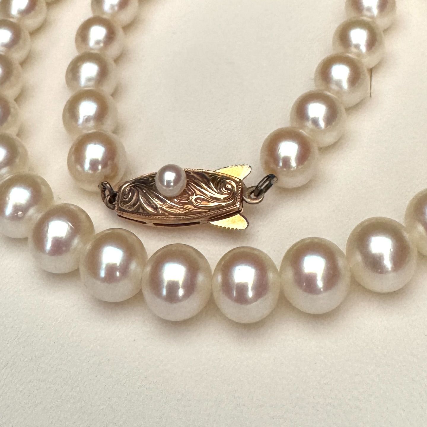 最高級/K14】 田崎真珠/TASAKI あこやパール ネックレス 約7.0-7.5mm