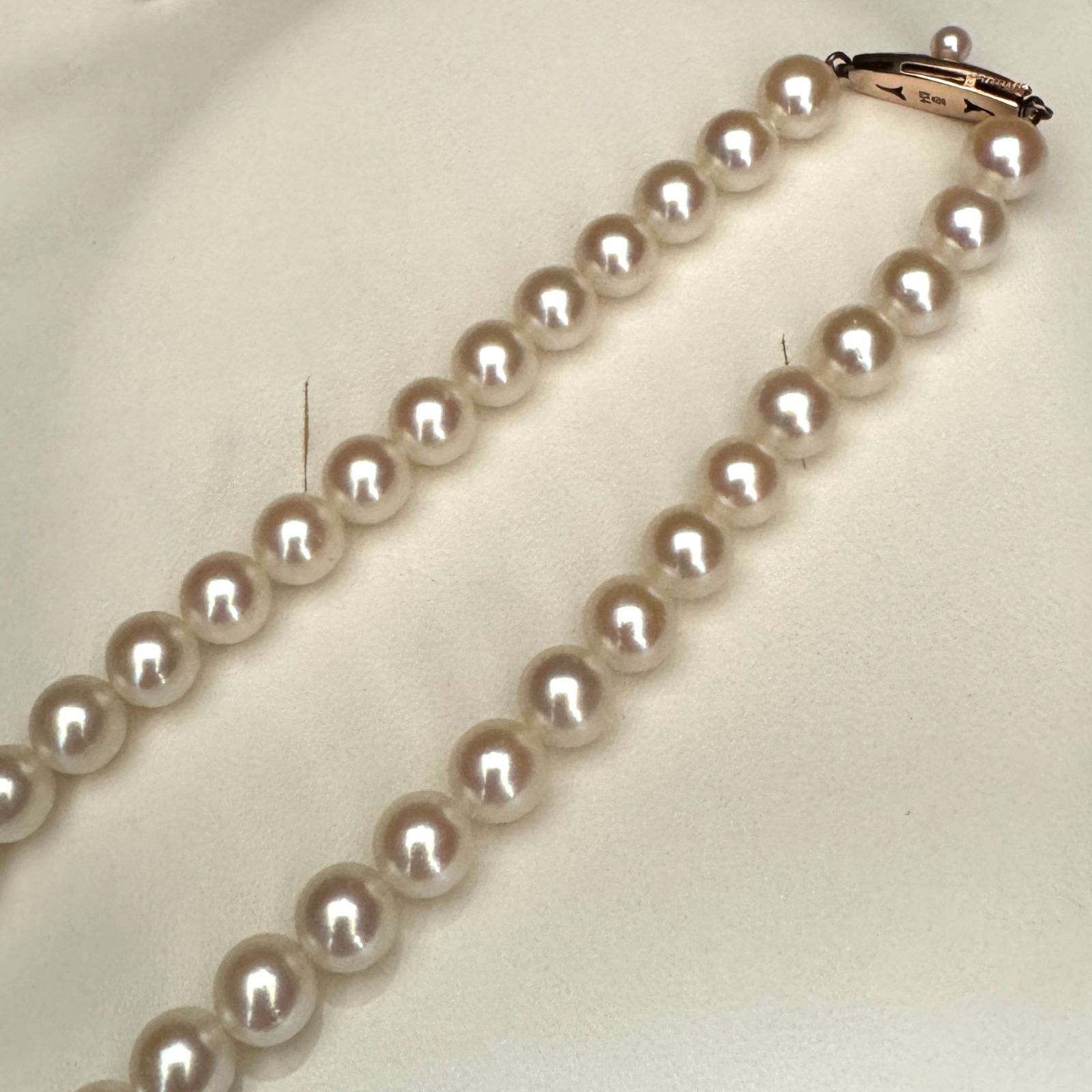 最高級/K14】 田崎真珠/TASAKI あこやパール ネックレス 約7.0-7.5mm
