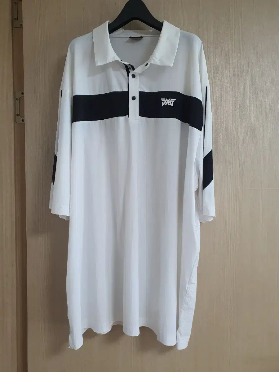 PXGゴルフメンズウェアシャツホワイト PXG ゴルフウェア 白 半袖 接触冷感 Tシャツ 3XL (日本製 正規品