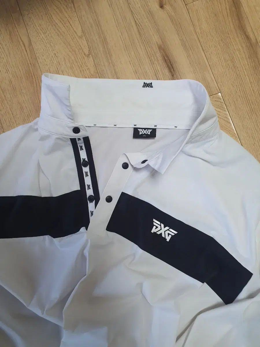 PXG ゴルフウェア 白 半袖 接触冷感 Tシャツ 3XL (日本製 正規品