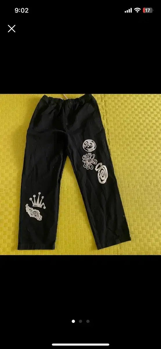 M/タグ 보유 STUSSY ステューシー ノマ パンツ ブラック