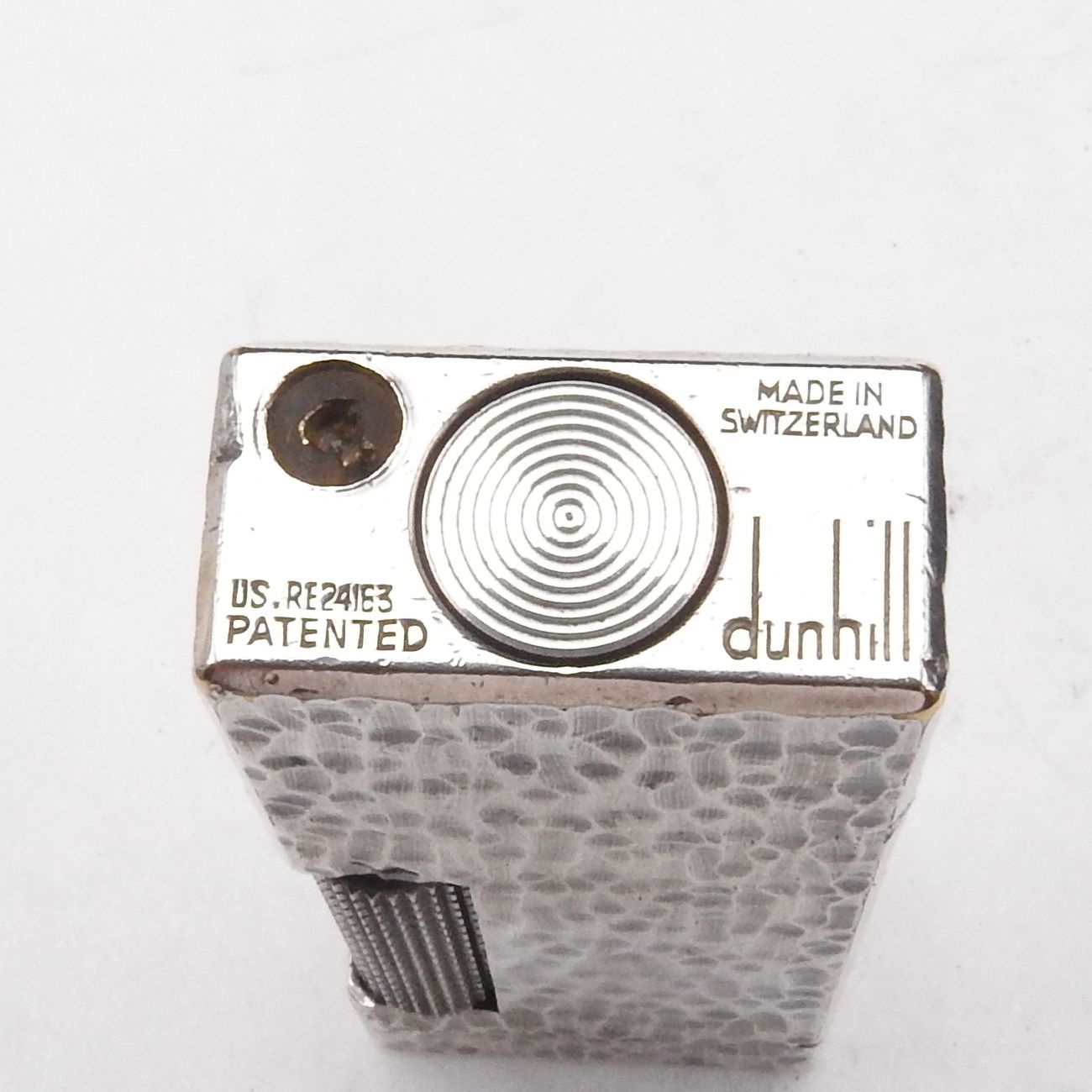 着火未確認】ダンヒル dunhill シルバー ローラーガスライター 喫煙 